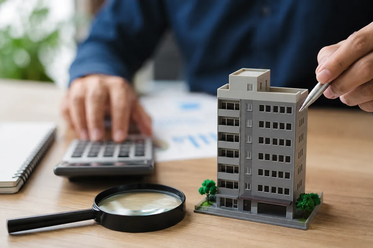 Gros plan sur un document financier affichant un graphique de valeur de part en baisse